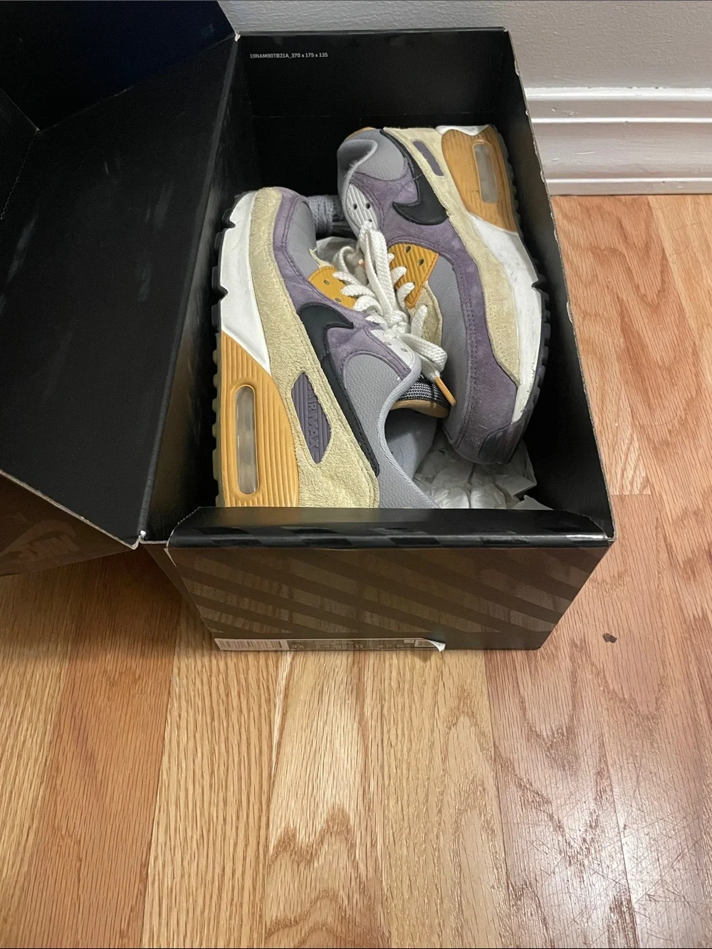Nike Men's Athletic Shoes - Gray, Purple, Mustard